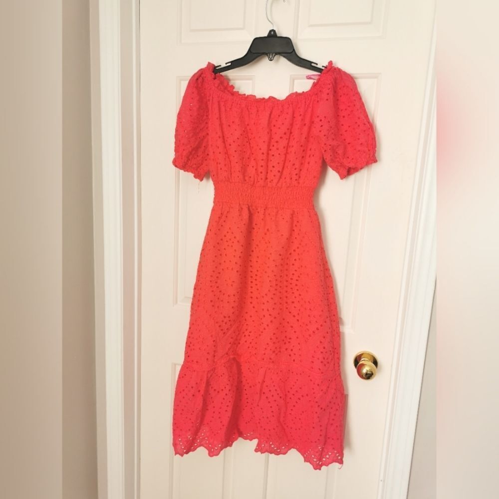 Betsey Johnson eyelet lace dress xs